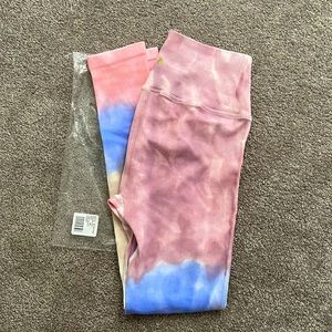Beautiful water color summer color leggings